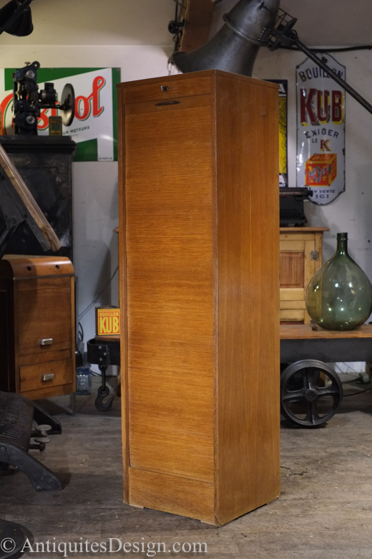 classeur chene de bureau a  rideaux petit prix